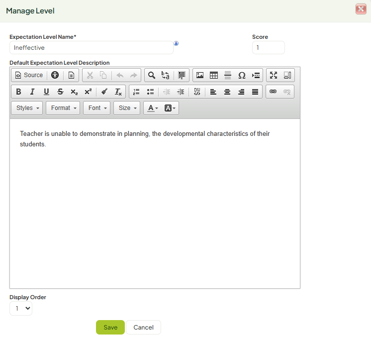 Edit Expectation Manage Level.png